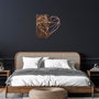 Wallity Heart - Nogal y cobre